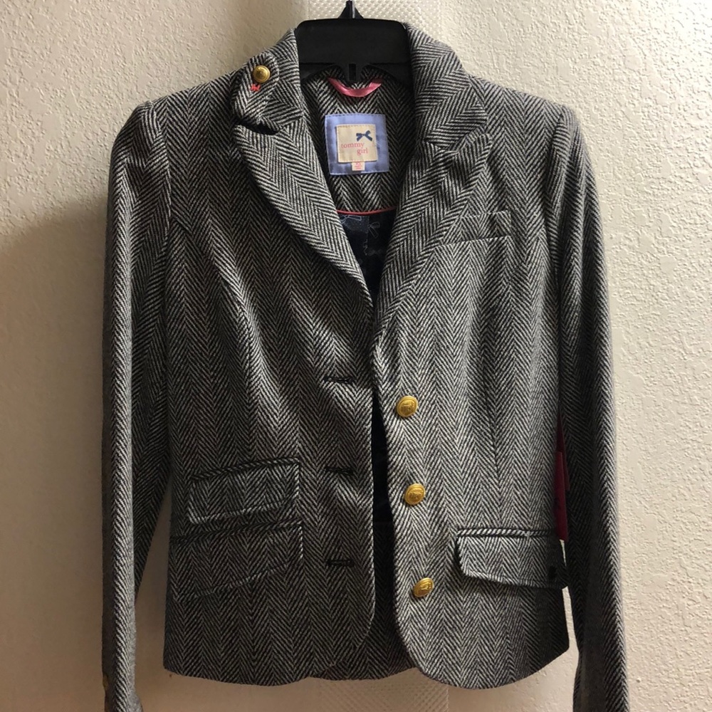 Tommy girl tweed blazer xs juniors